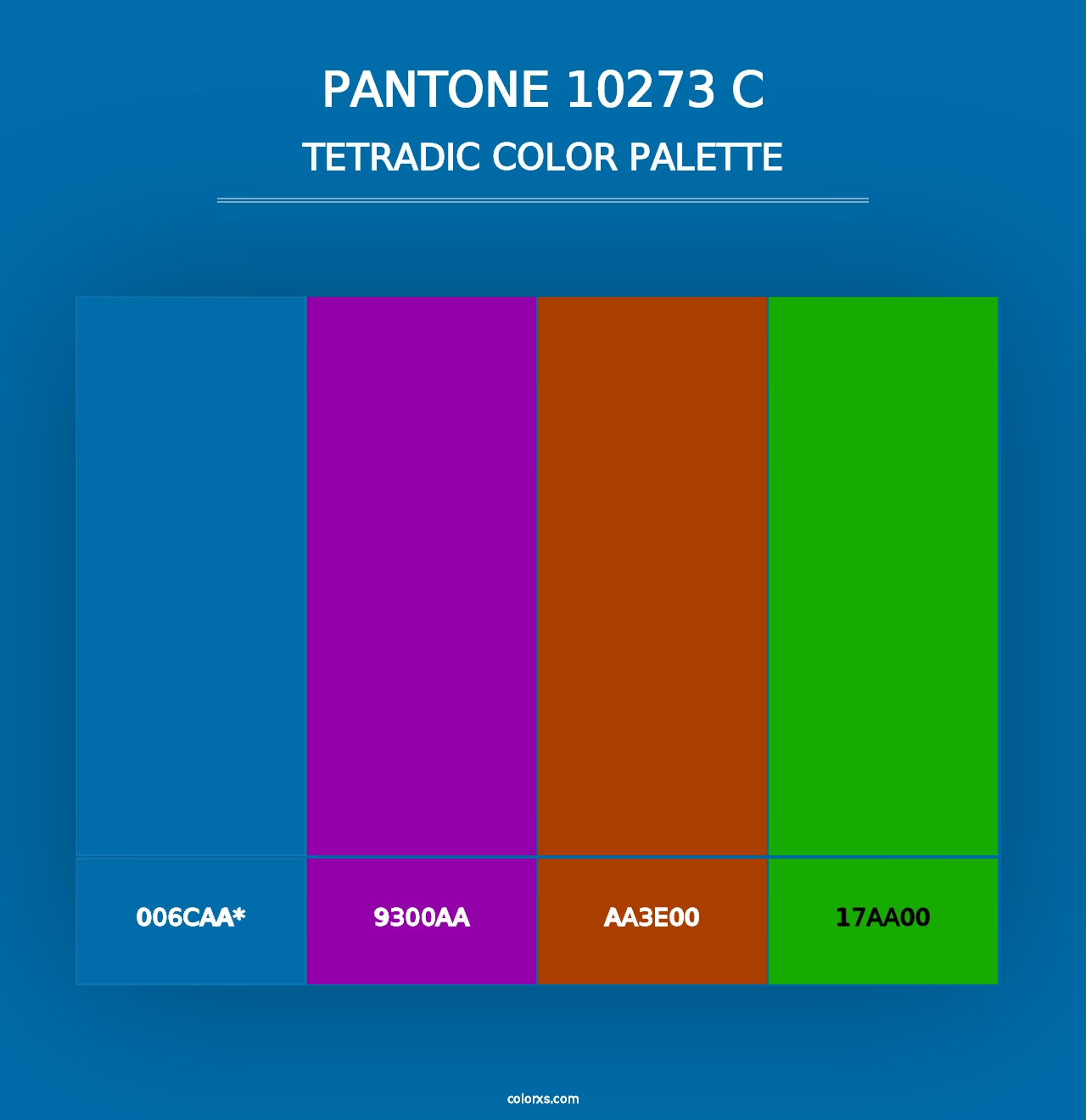 PANTONE 10273 C - Tetradic Color Palette