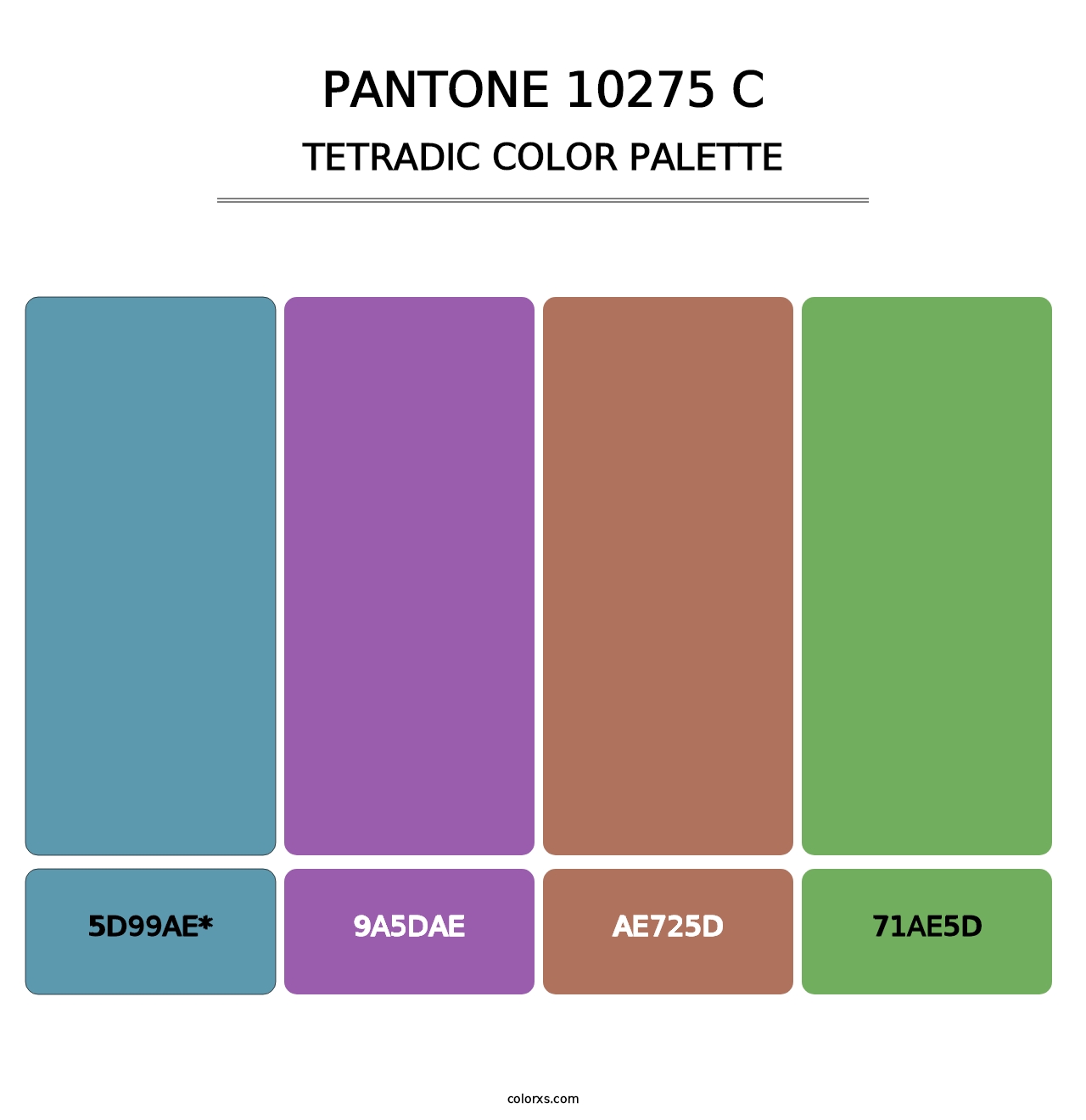 PANTONE 10275 C - Tetradic Color Palette