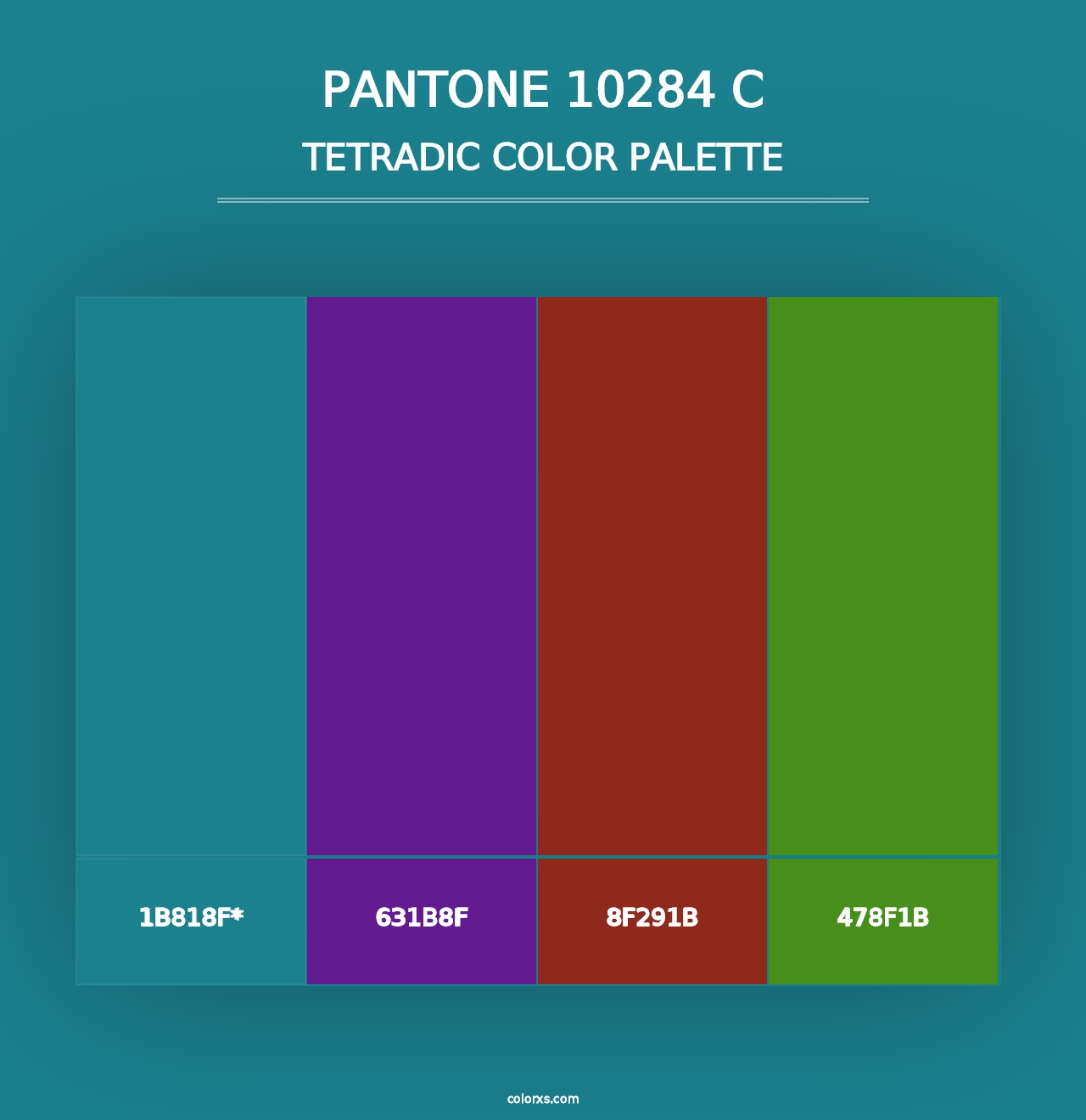 PANTONE 10284 C - Tetradic Color Palette