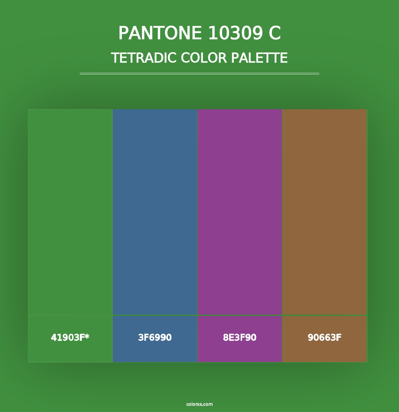 PANTONE 10309 C - Tetradic Color Palette