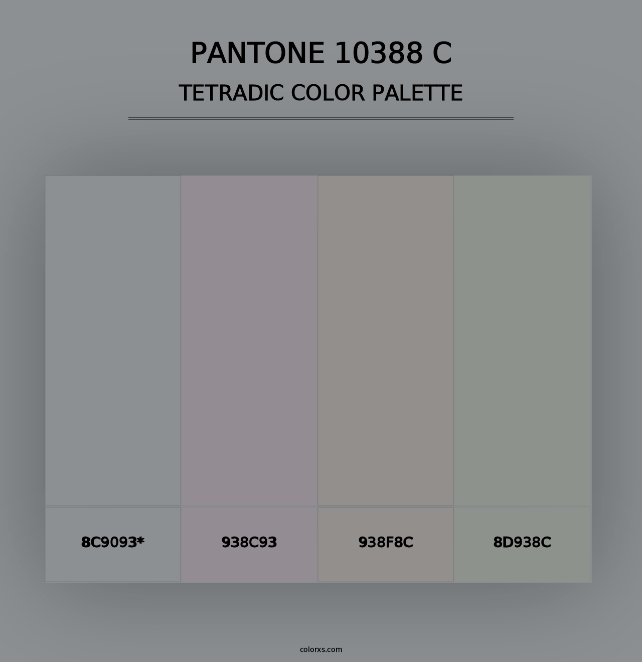 PANTONE 10388 C - Tetradic Color Palette