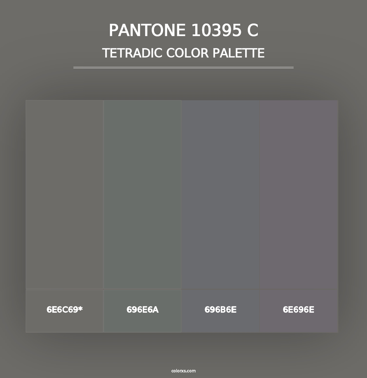 PANTONE 10395 C - Tetradic Color Palette