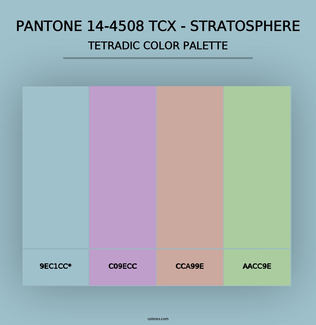 PANTONE 14-4508 TCX - Stratosphere - Tetradic Color Palette