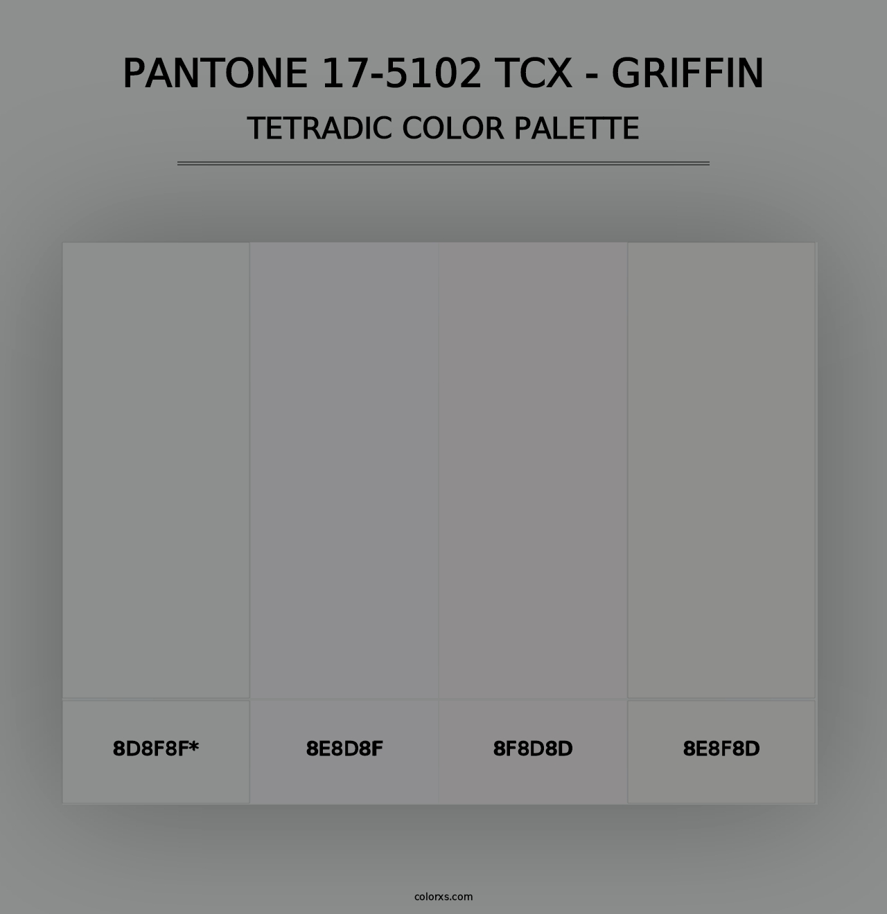 PANTONE 17-5102 TCX - Griffin - Tetradic Color Palette