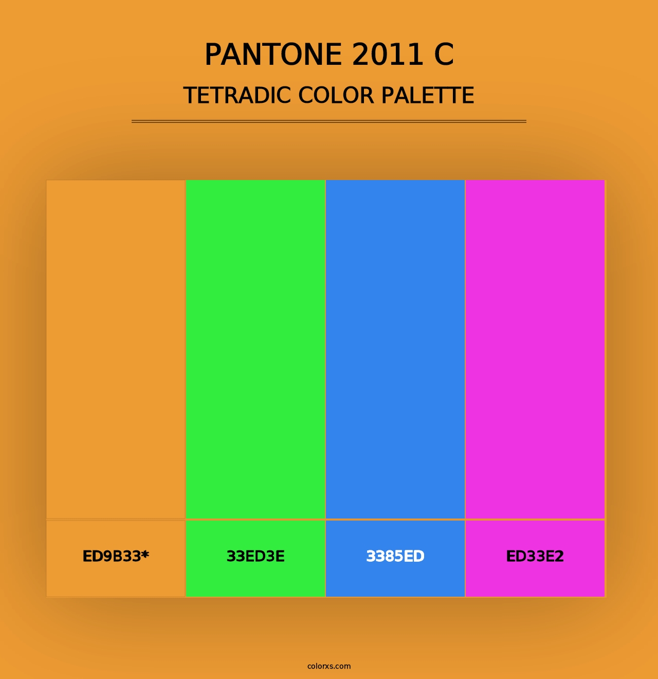 PANTONE 2011 C - Tetradic Color Palette