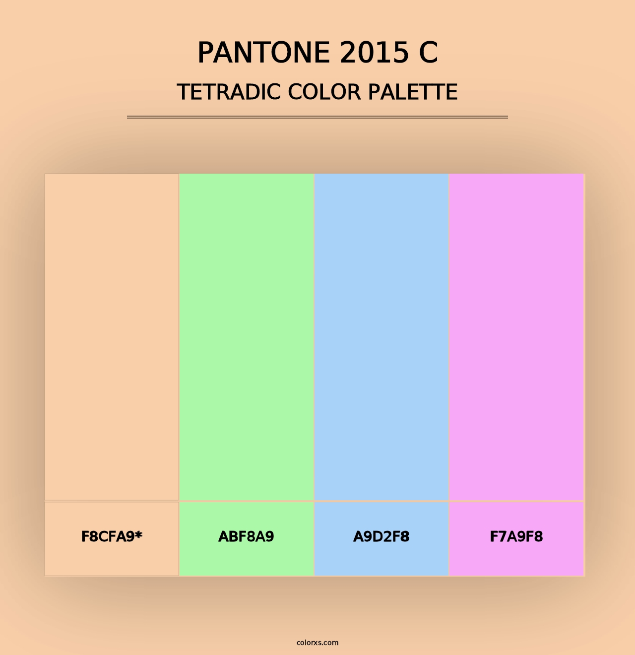 PANTONE 2015 C - Tetradic Color Palette