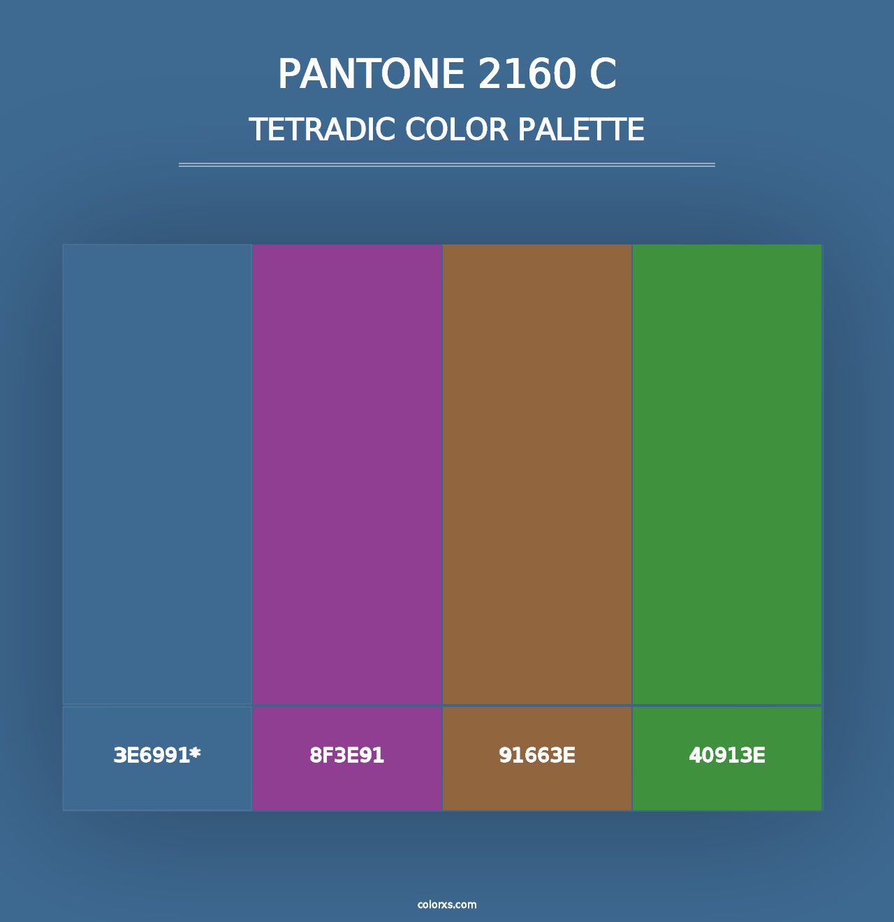 PANTONE 2160 C - Tetradic Color Palette