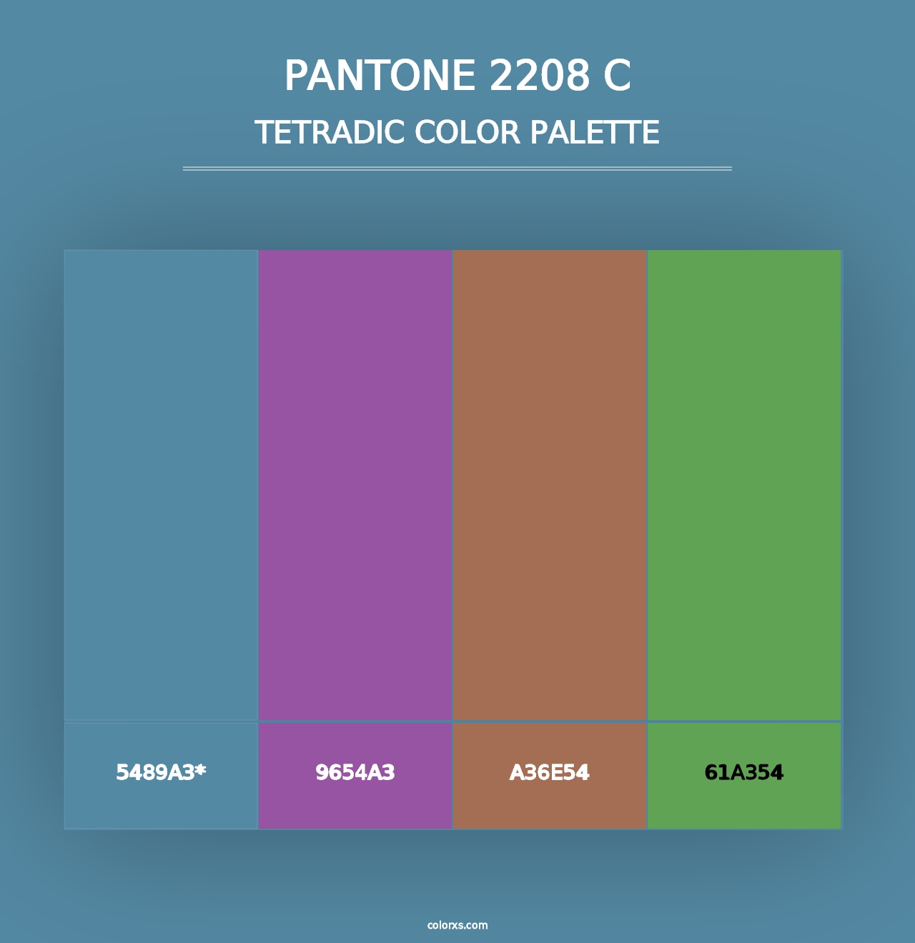 PANTONE 2208 C - Tetradic Color Palette