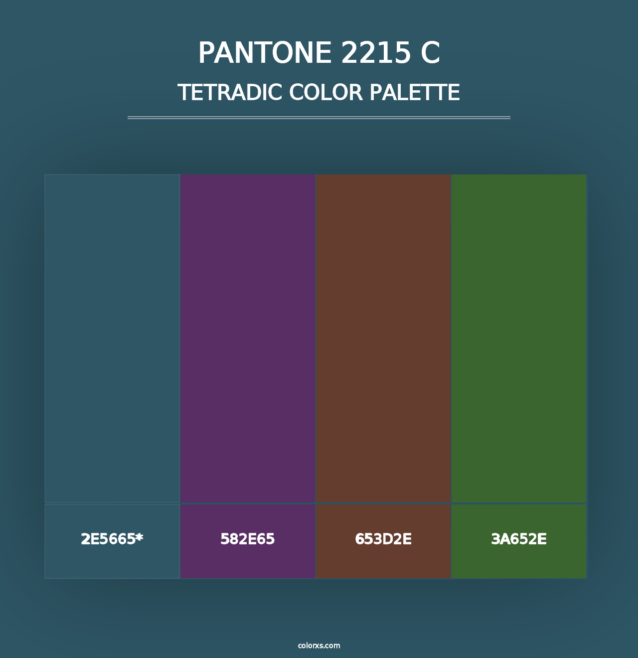 PANTONE 2215 C - Tetradic Color Palette