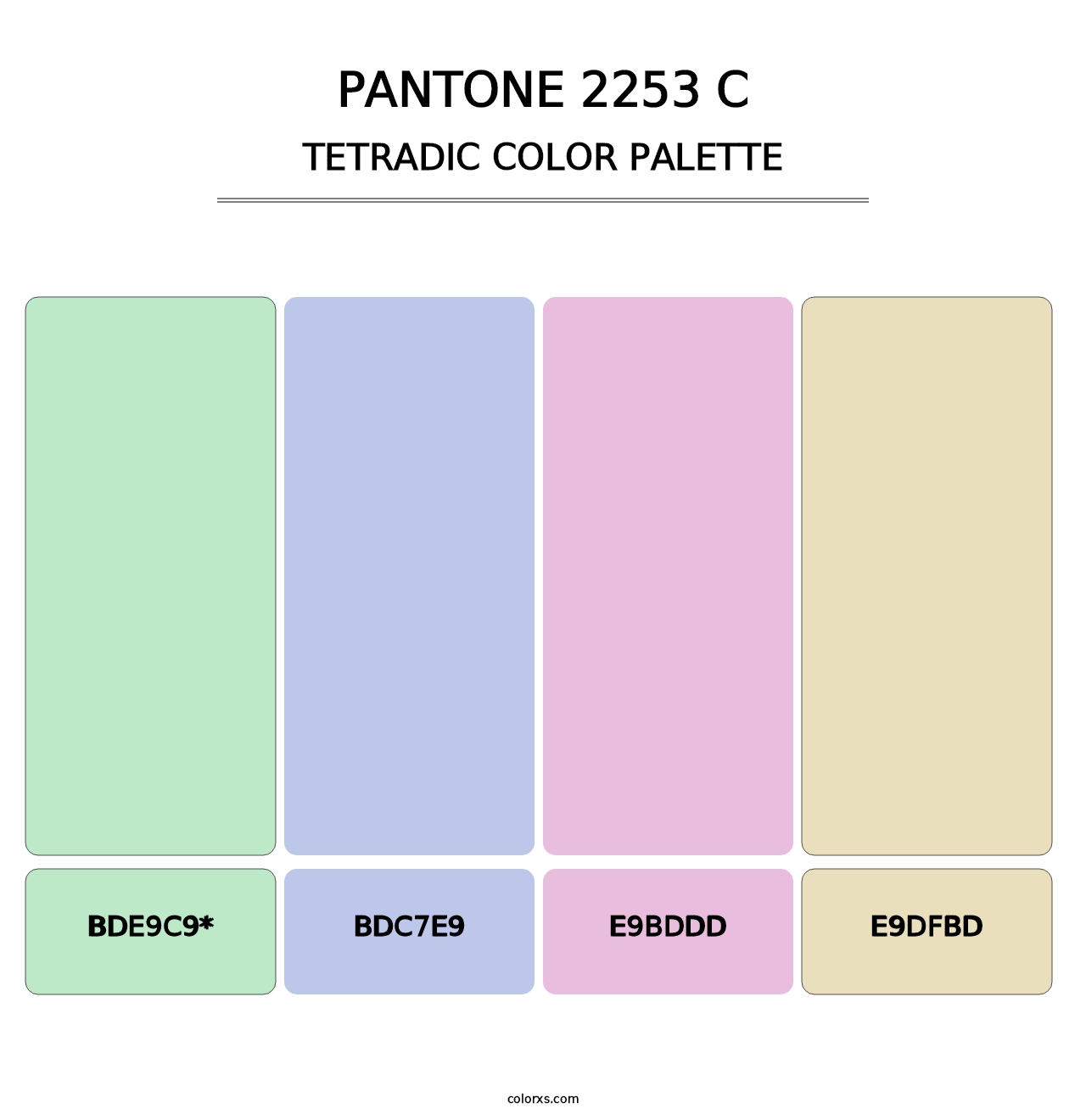 PANTONE 2253 C - Tetradic Color Palette