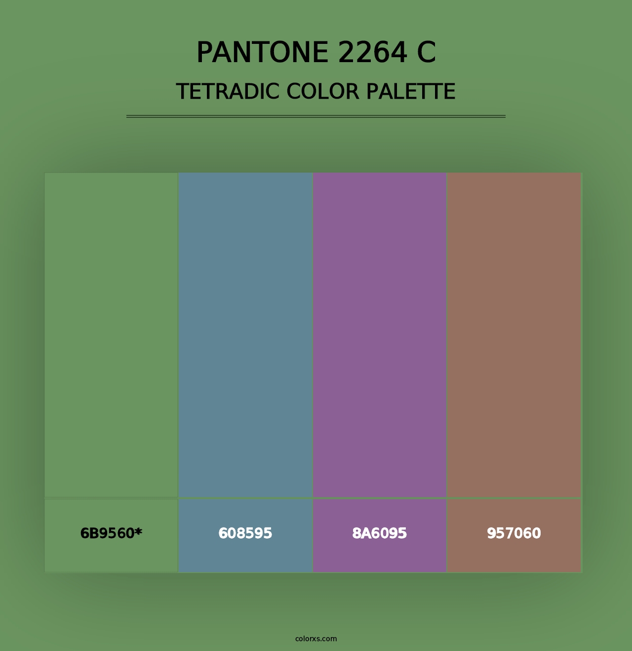 PANTONE 2264 C - Tetradic Color Palette