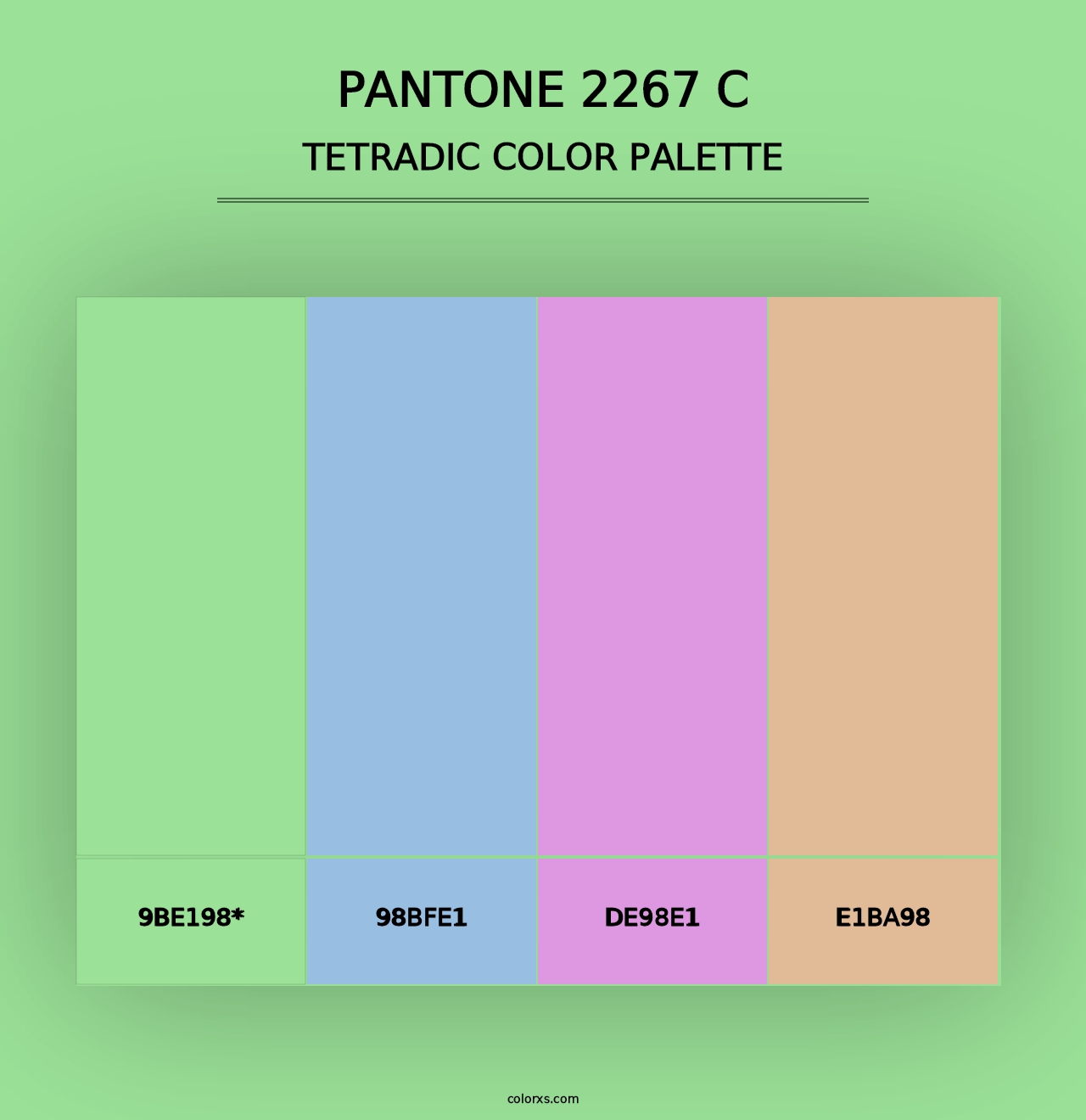 PANTONE 2267 C - Tetradic Color Palette