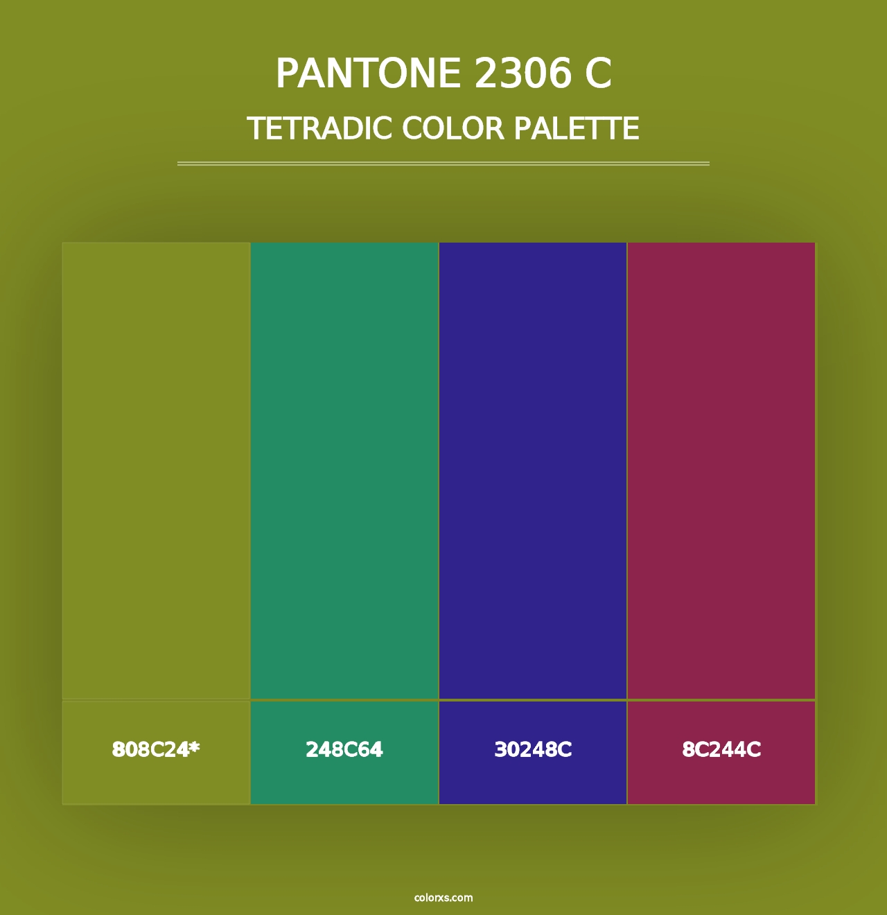 PANTONE 2306 C - Tetradic Color Palette