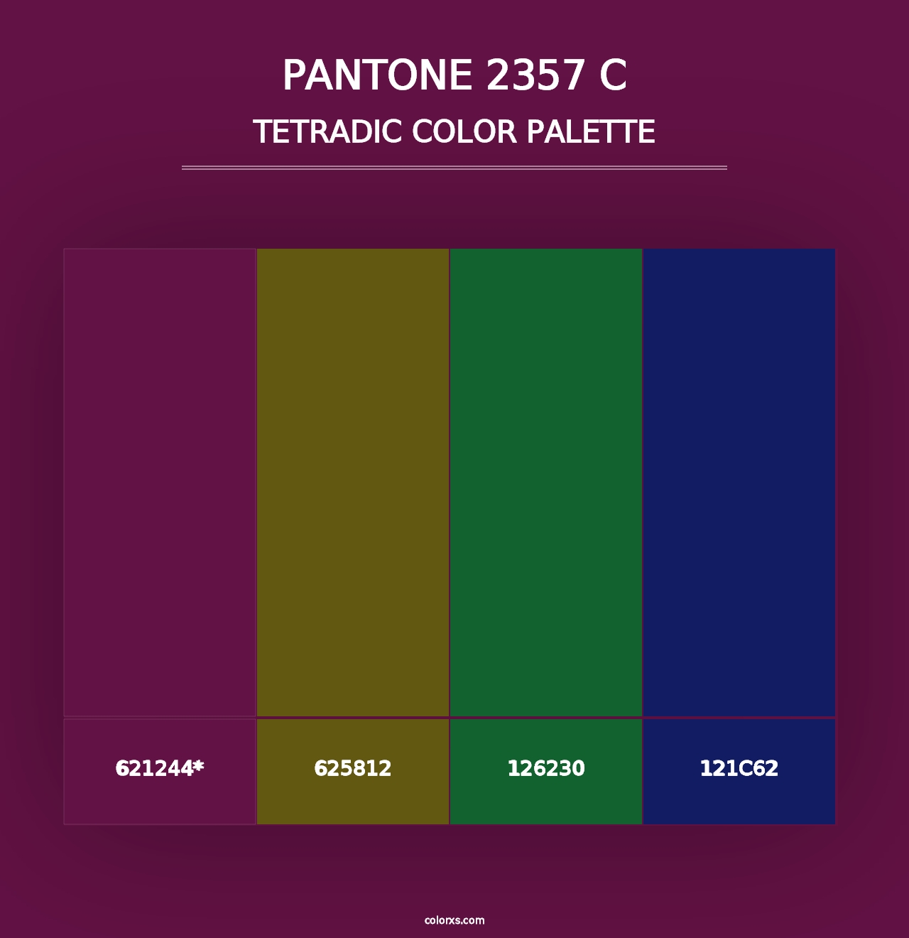 PANTONE 2357 C - Tetradic Color Palette