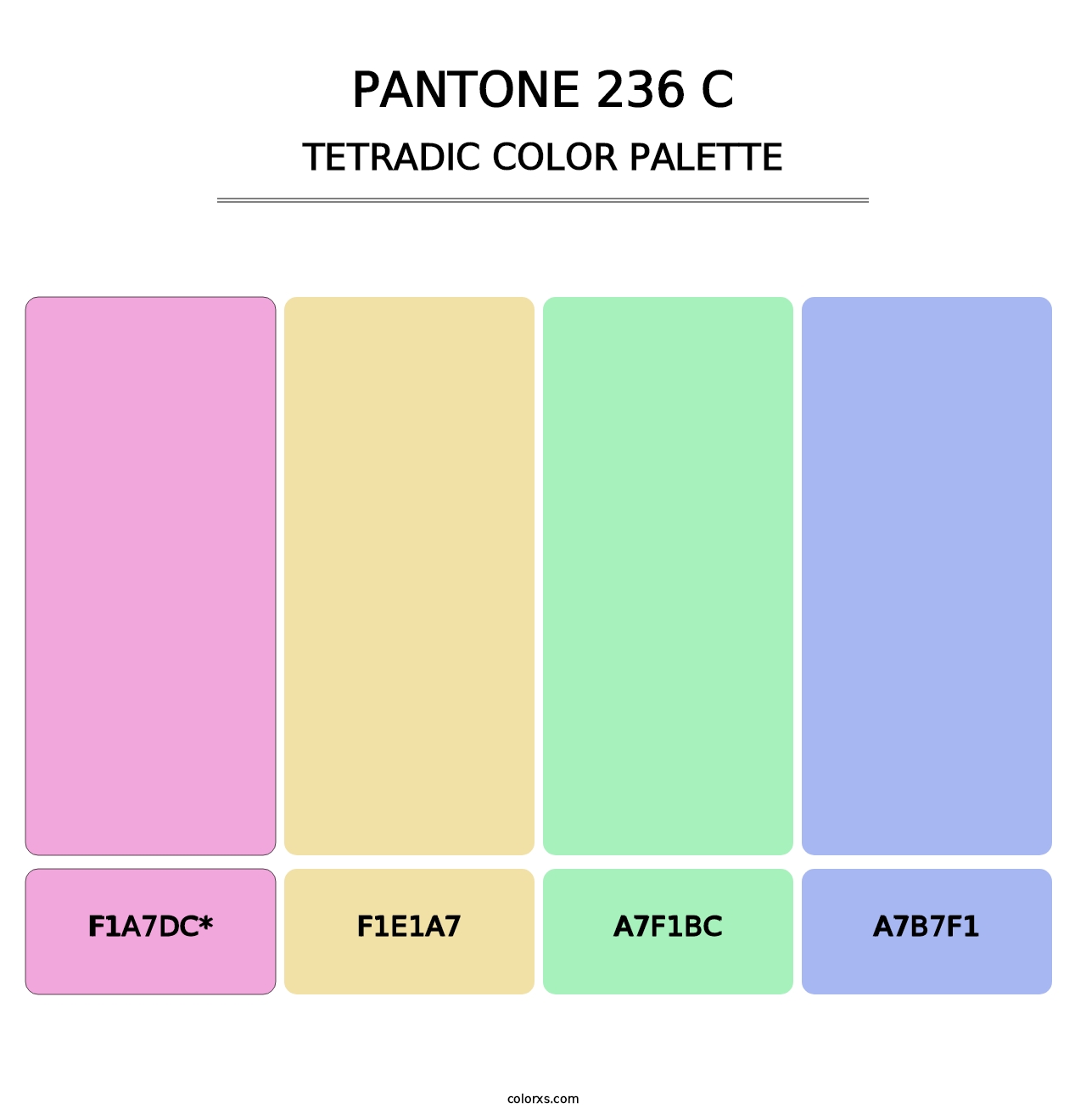 PANTONE 236 C - Tetradic Color Palette