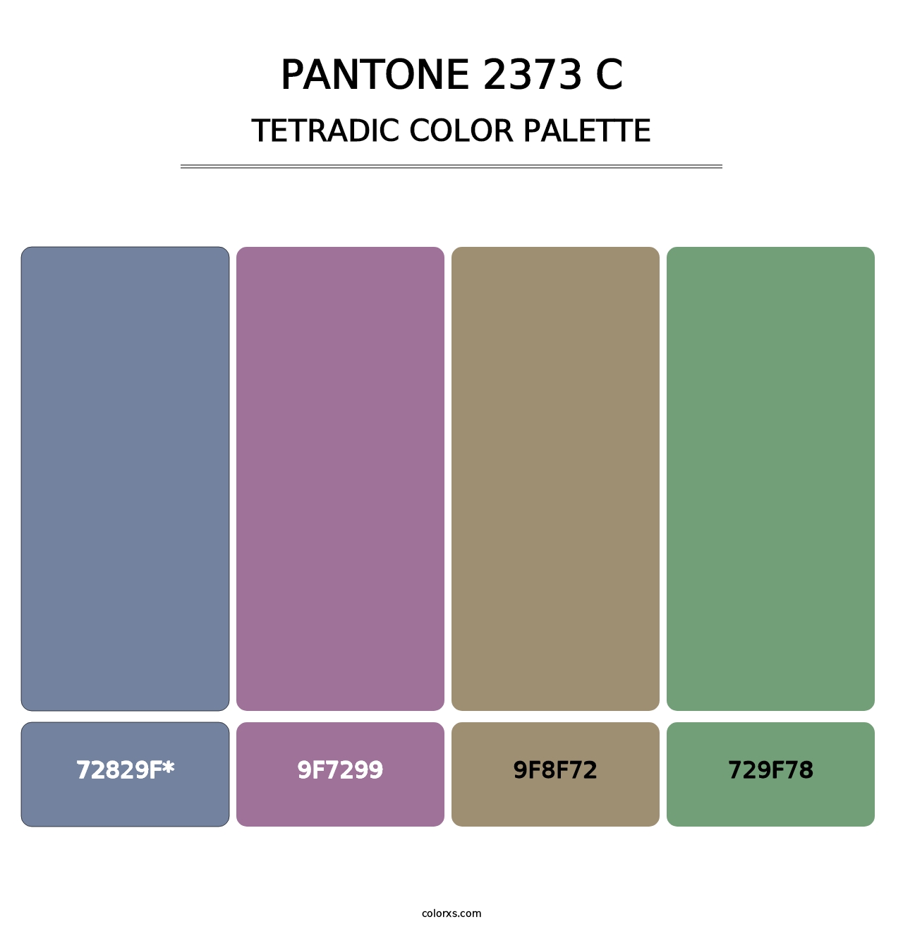 PANTONE 2373 C - Tetradic Color Palette