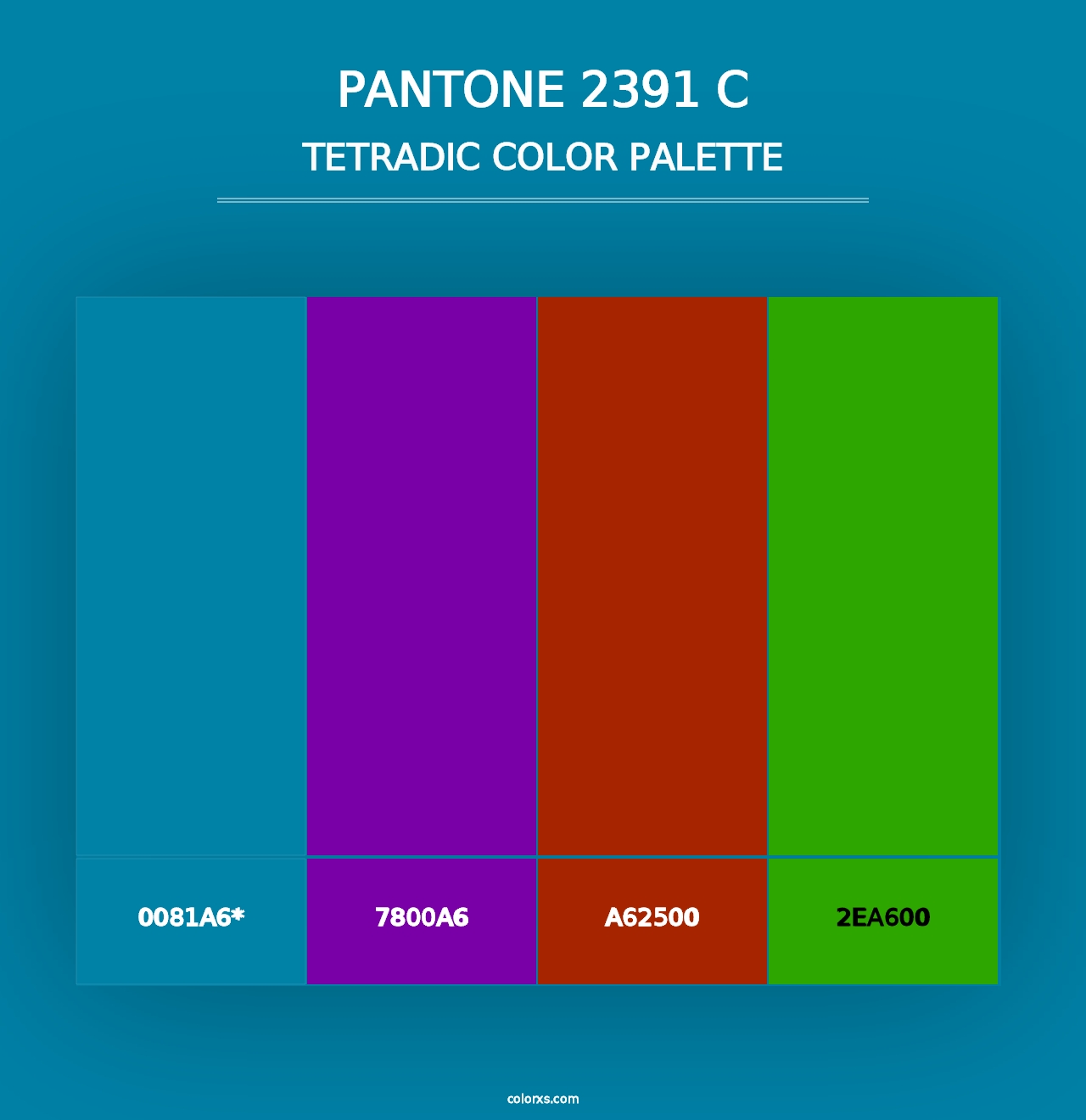 PANTONE 2391 C - Tetradic Color Palette