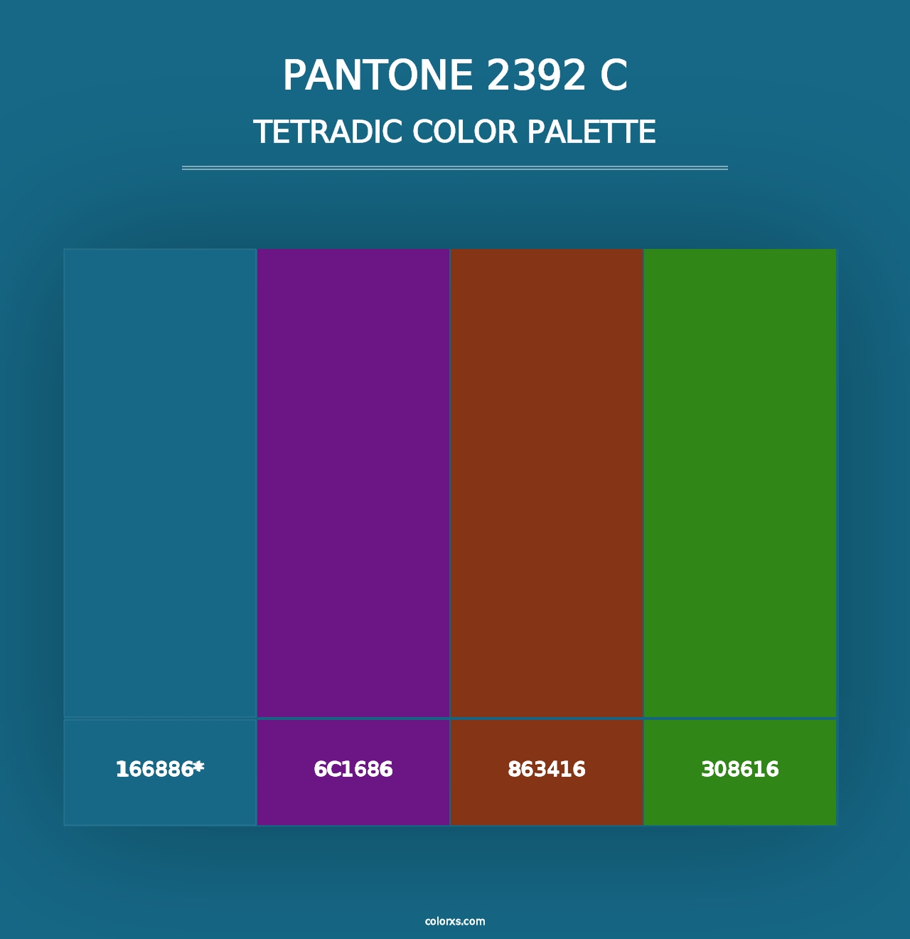 PANTONE 2392 C - Tetradic Color Palette