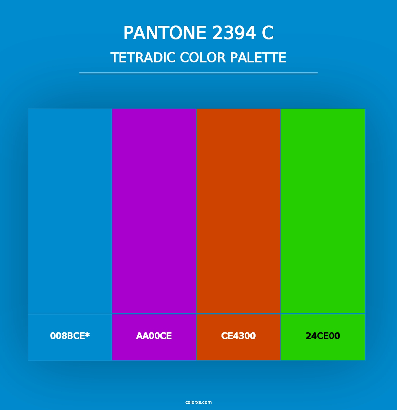 PANTONE 2394 C - Tetradic Color Palette