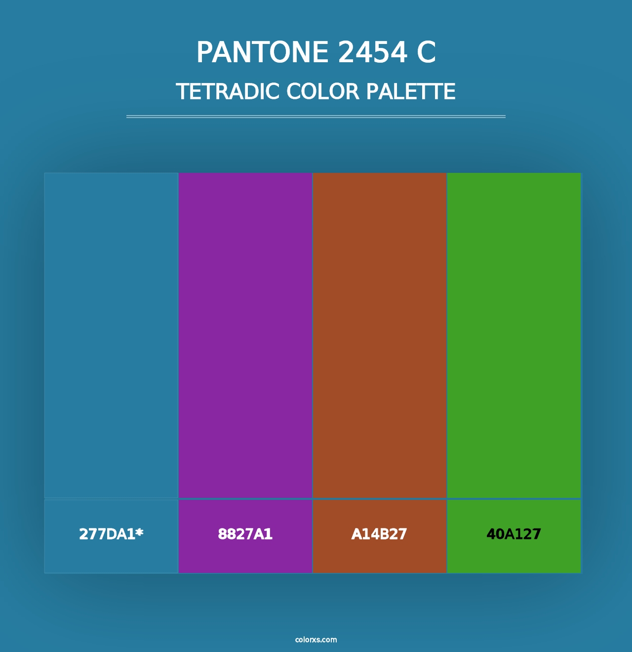 PANTONE 2454 C - Tetradic Color Palette