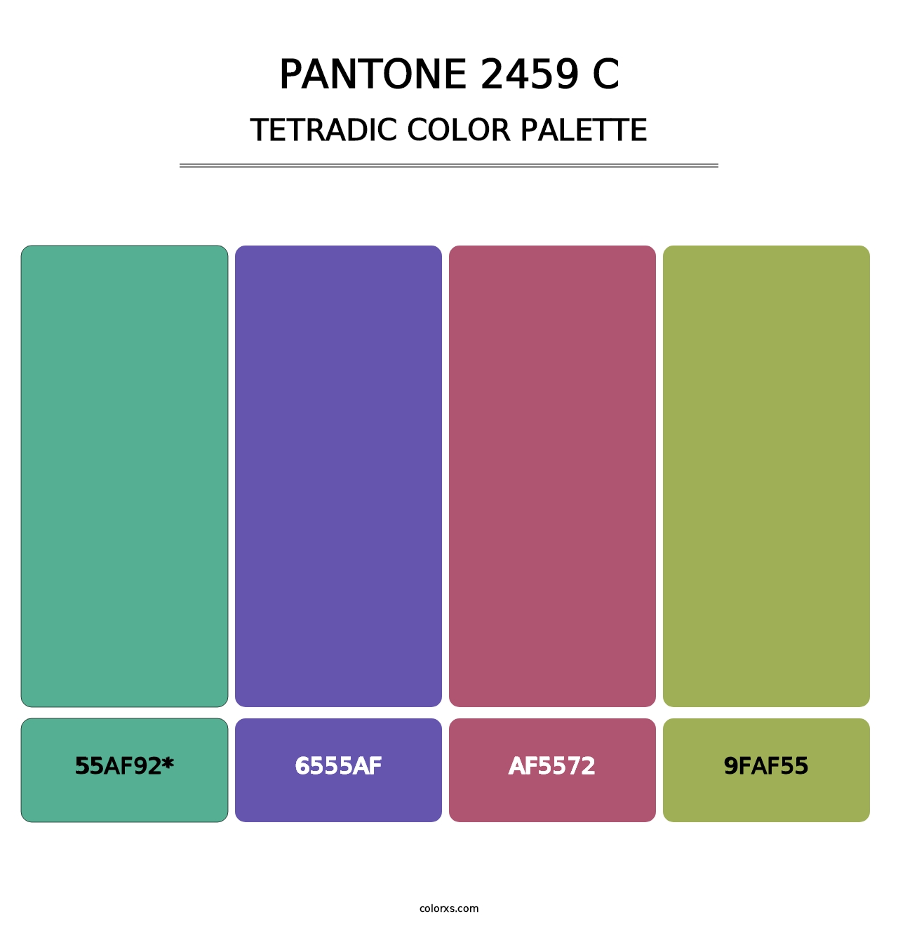 PANTONE 2459 C - Tetradic Color Palette