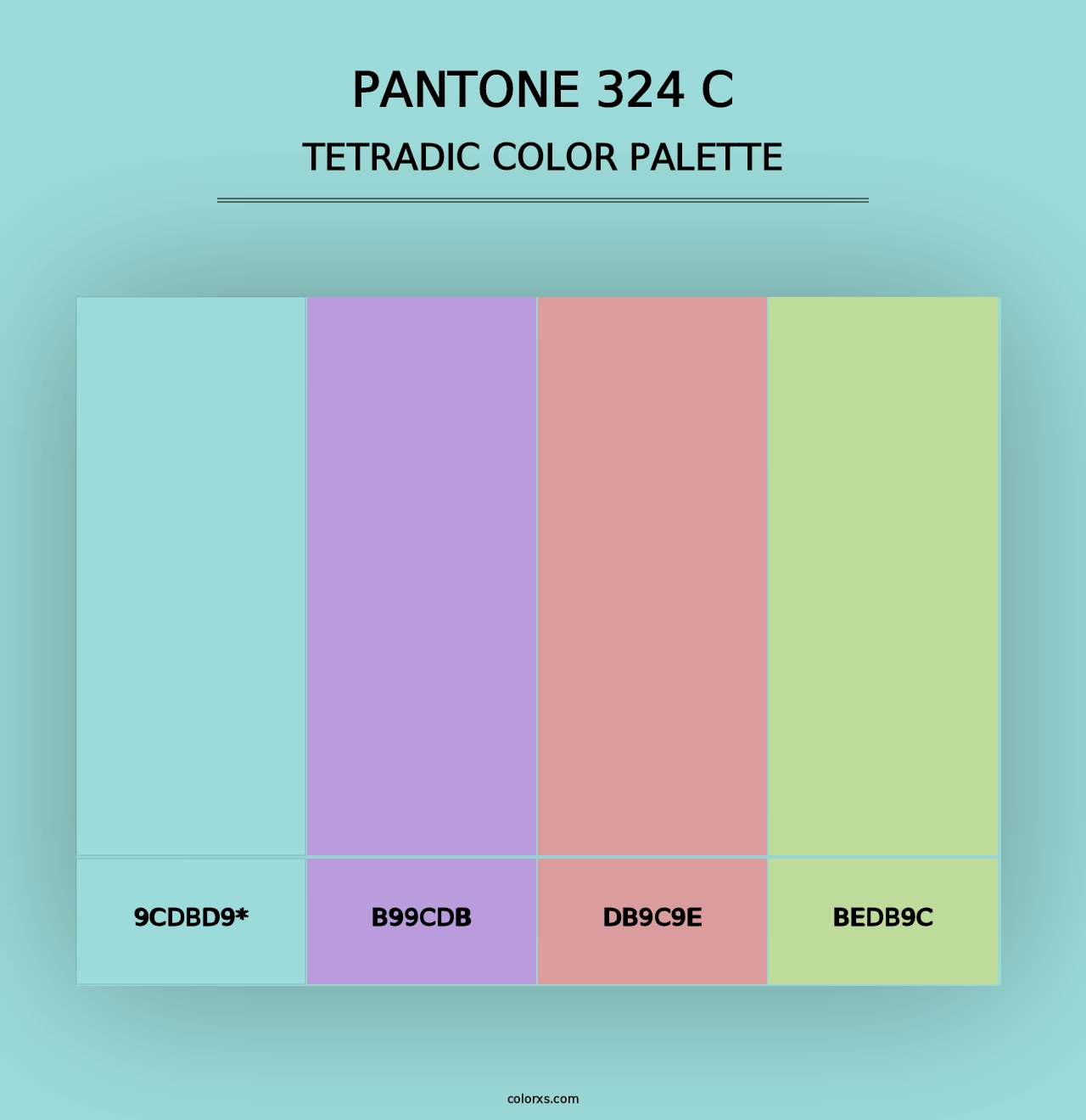 PANTONE 324 C - Tetradic Color Palette