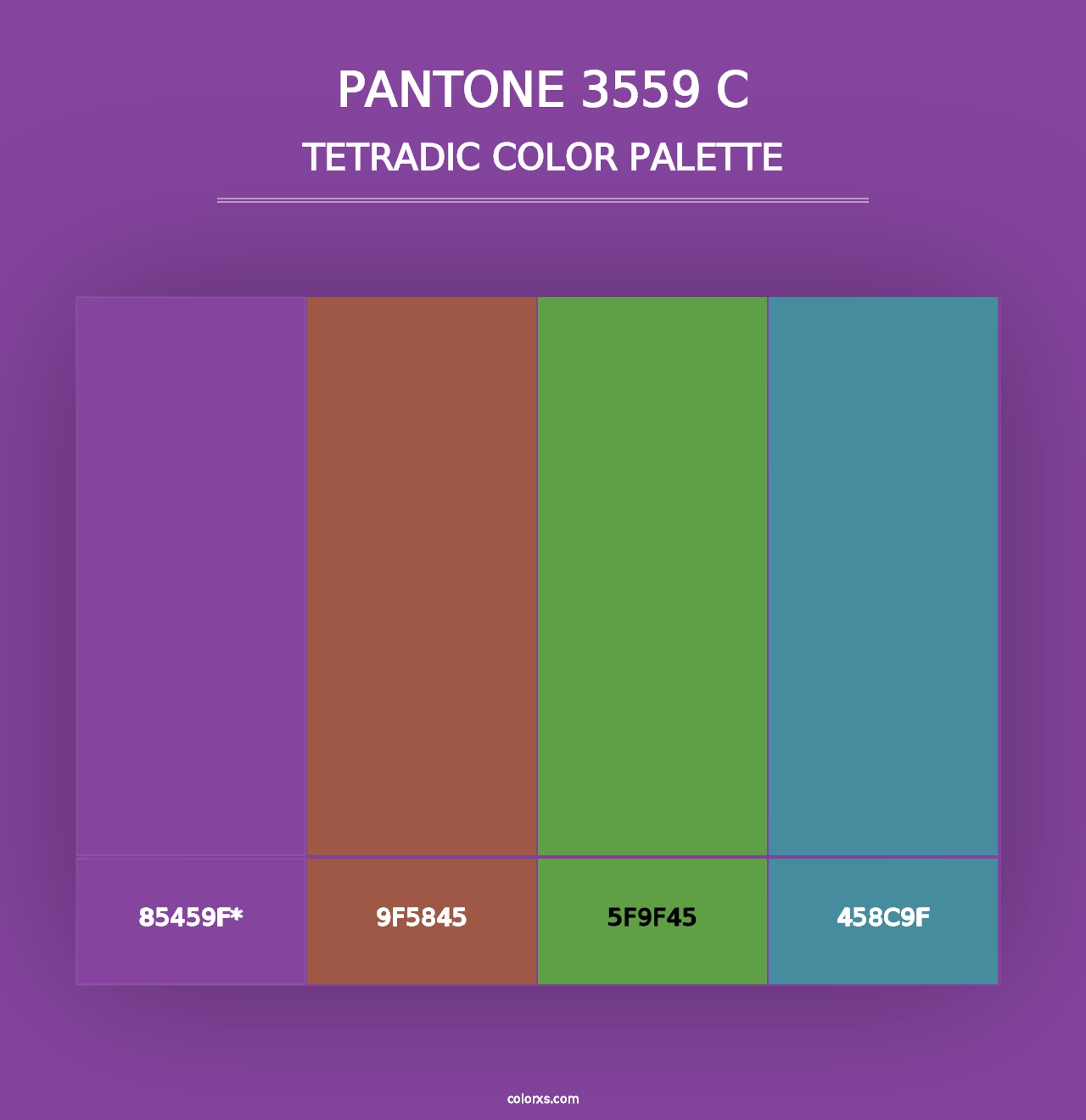 PANTONE 3559 C - Tetradic Color Palette