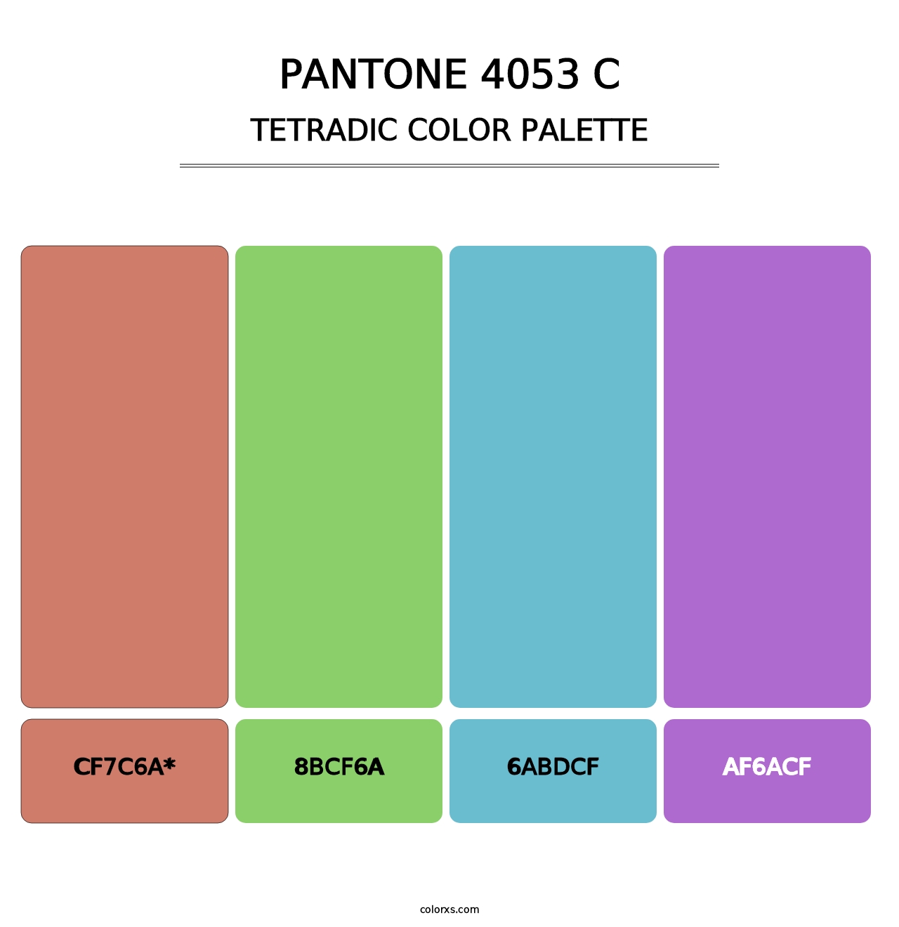 PANTONE 4053 C - Tetradic Color Palette