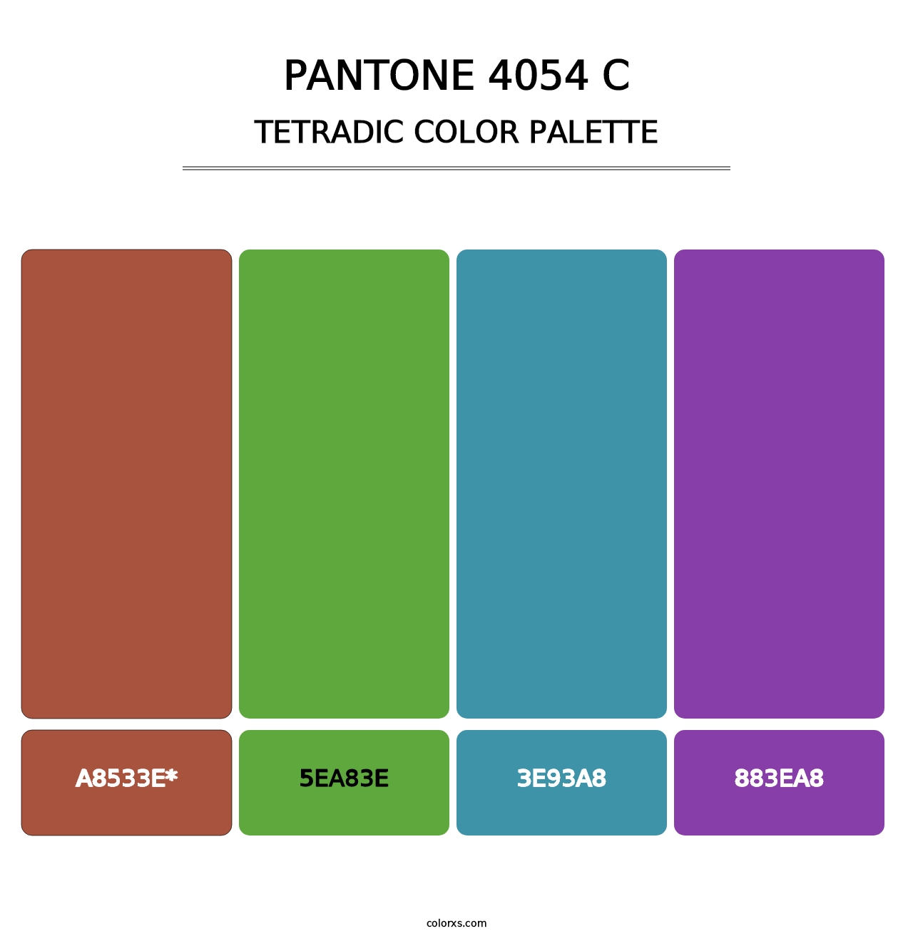 PANTONE 4054 C - Tetradic Color Palette