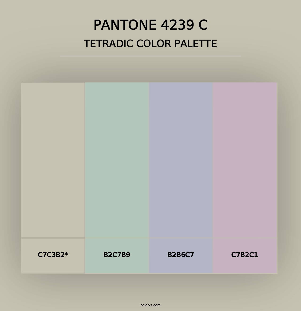 PANTONE 4239 C - Tetradic Color Palette