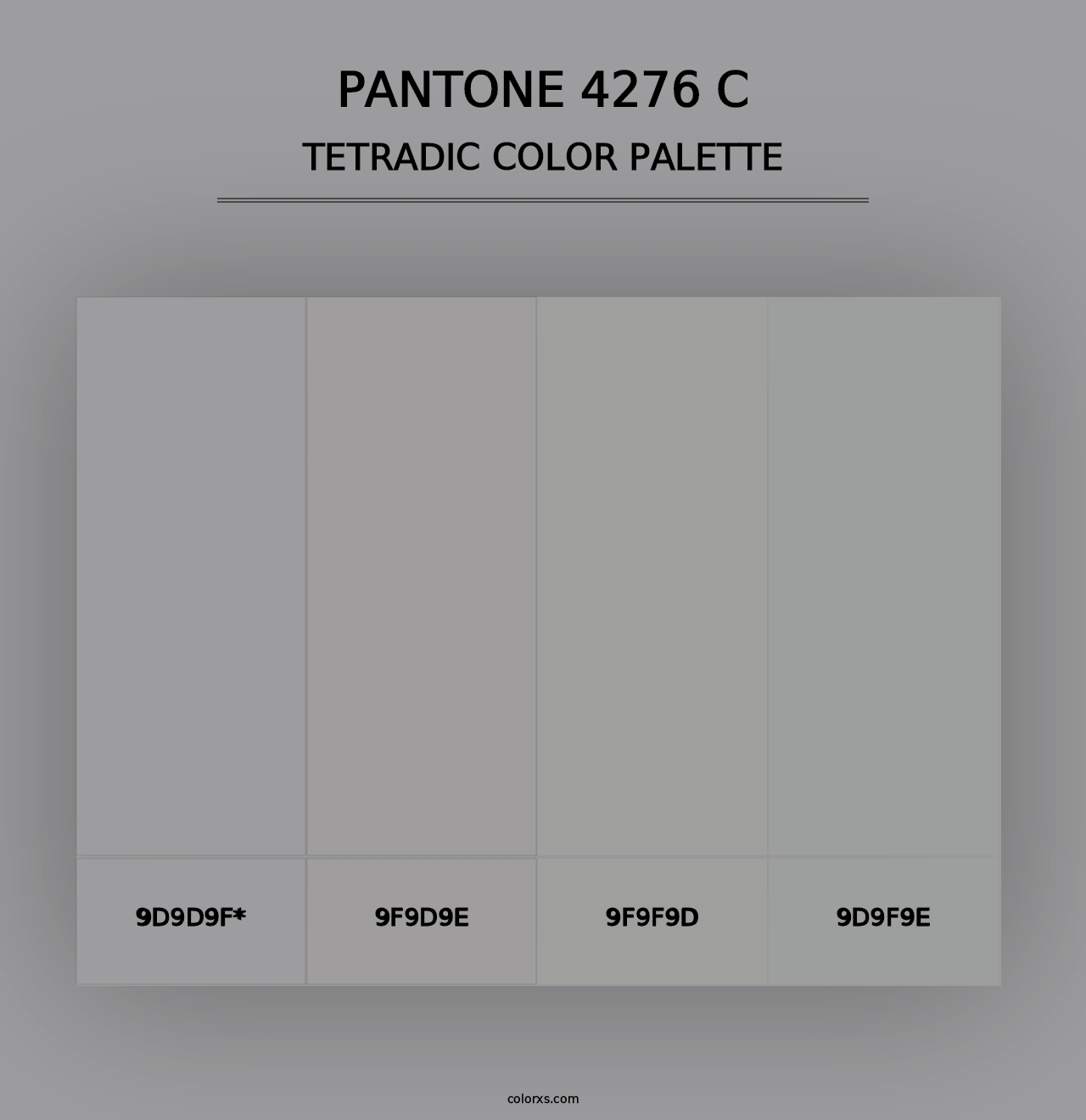 PANTONE 4276 C - Tetradic Color Palette