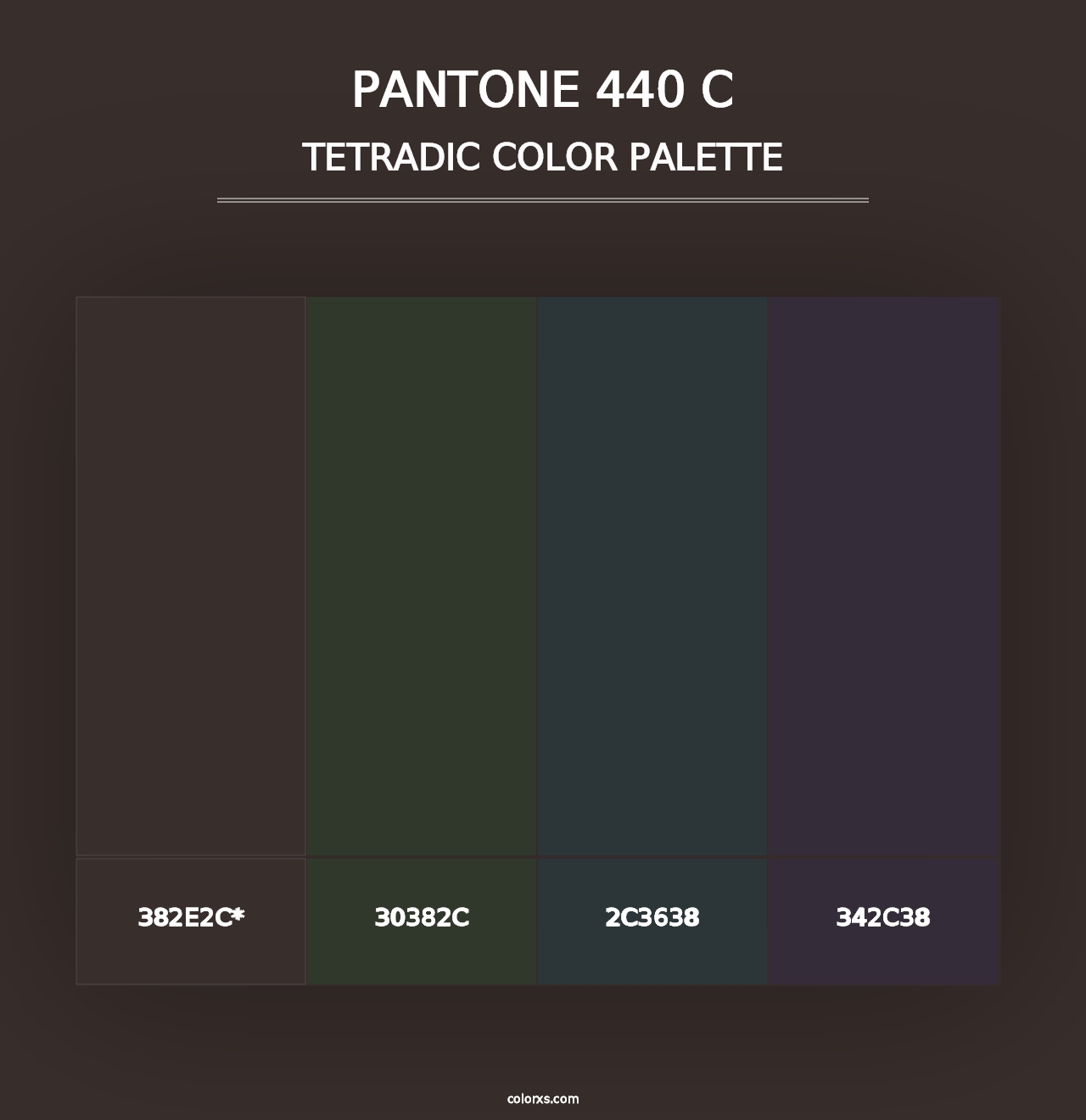 PANTONE 440 C - Tetradic Color Palette