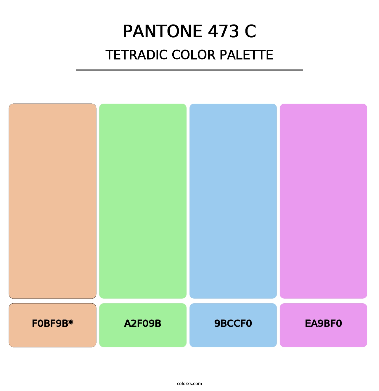 PANTONE 473 C - Tetradic Color Palette