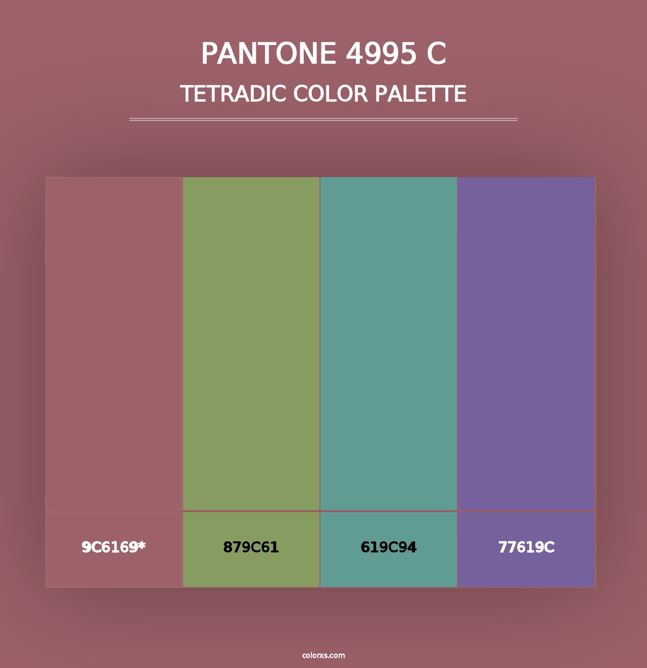 PANTONE 4995 C - Tetradic Color Palette