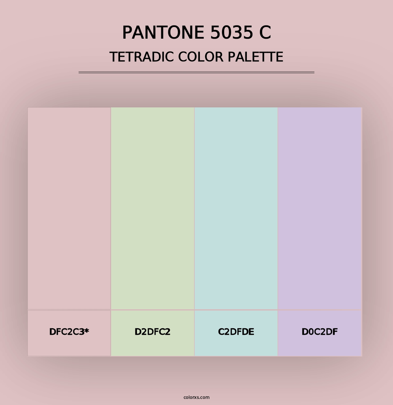 PANTONE 5035 C - Tetradic Color Palette