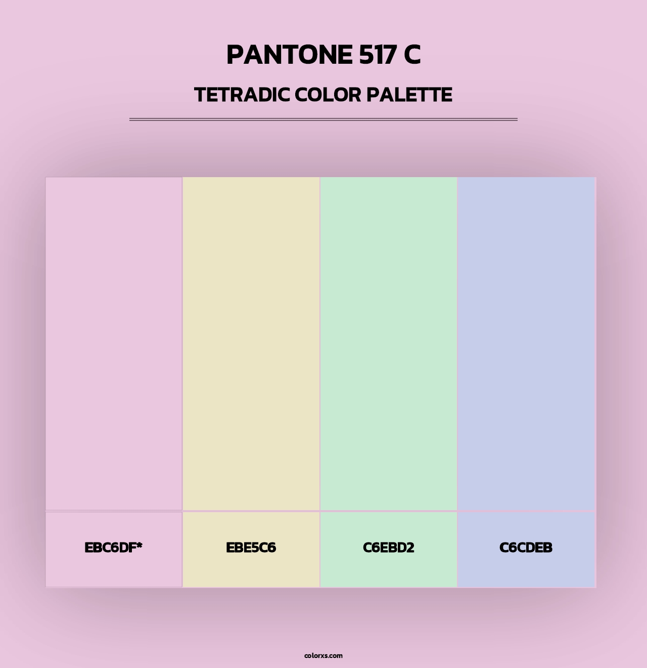 PANTONE 517 C - Tetradic Color Palette