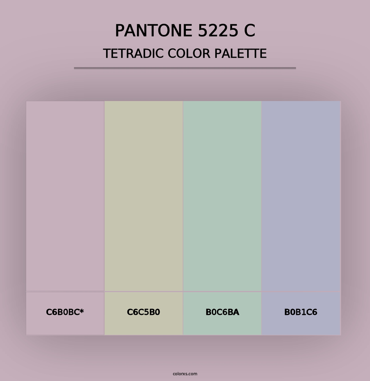 PANTONE 5225 C - Tetradic Color Palette