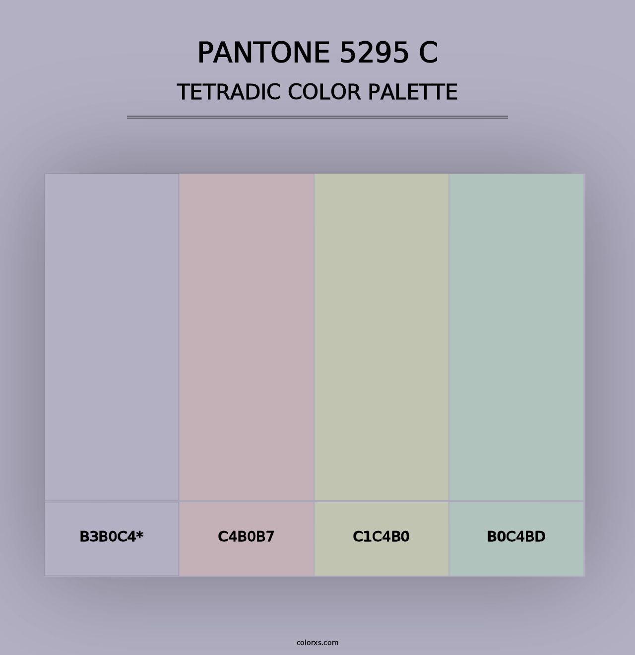 PANTONE 5295 C - Tetradic Color Palette