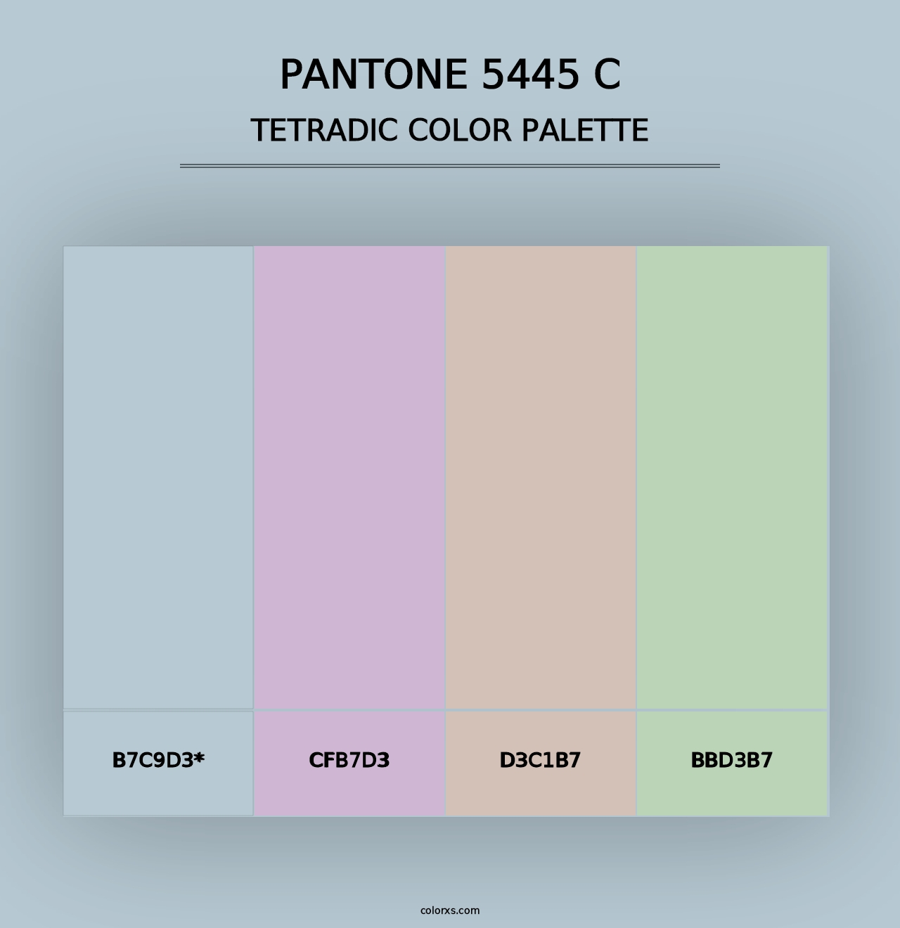 PANTONE 5445 C - Tetradic Color Palette