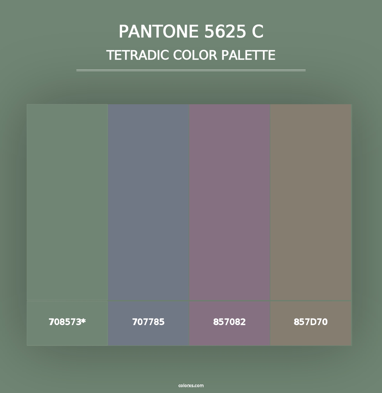 PANTONE 5625 C - Tetradic Color Palette