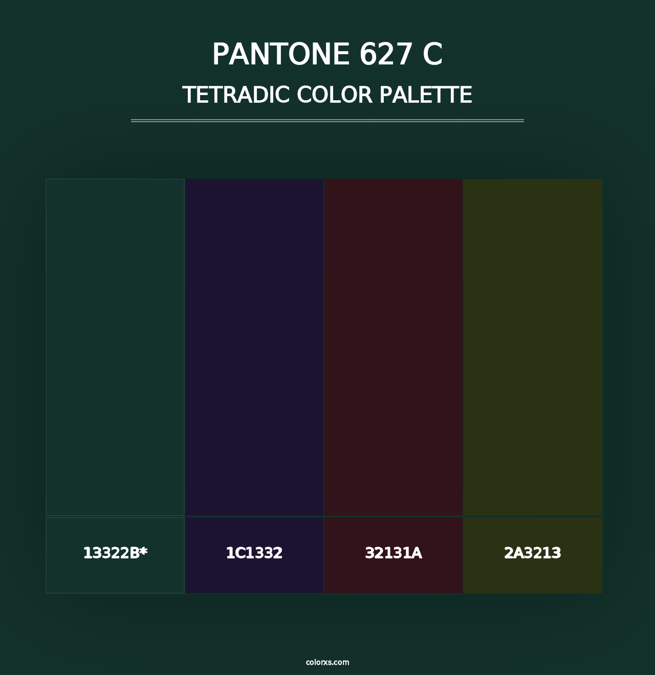 PANTONE 627 C - Tetradic Color Palette