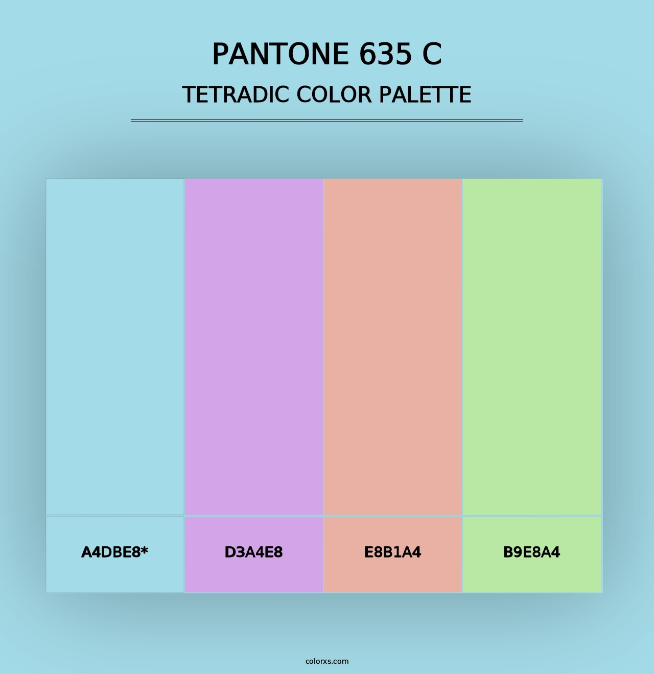 PANTONE 635 C - Tetradic Color Palette