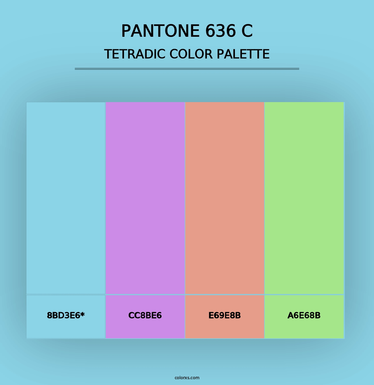 PANTONE 636 C - Tetradic Color Palette