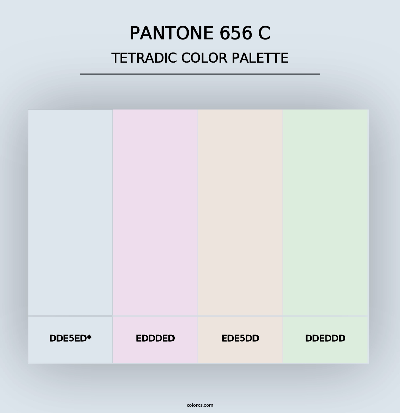 PANTONE 656 C - Tetradic Color Palette