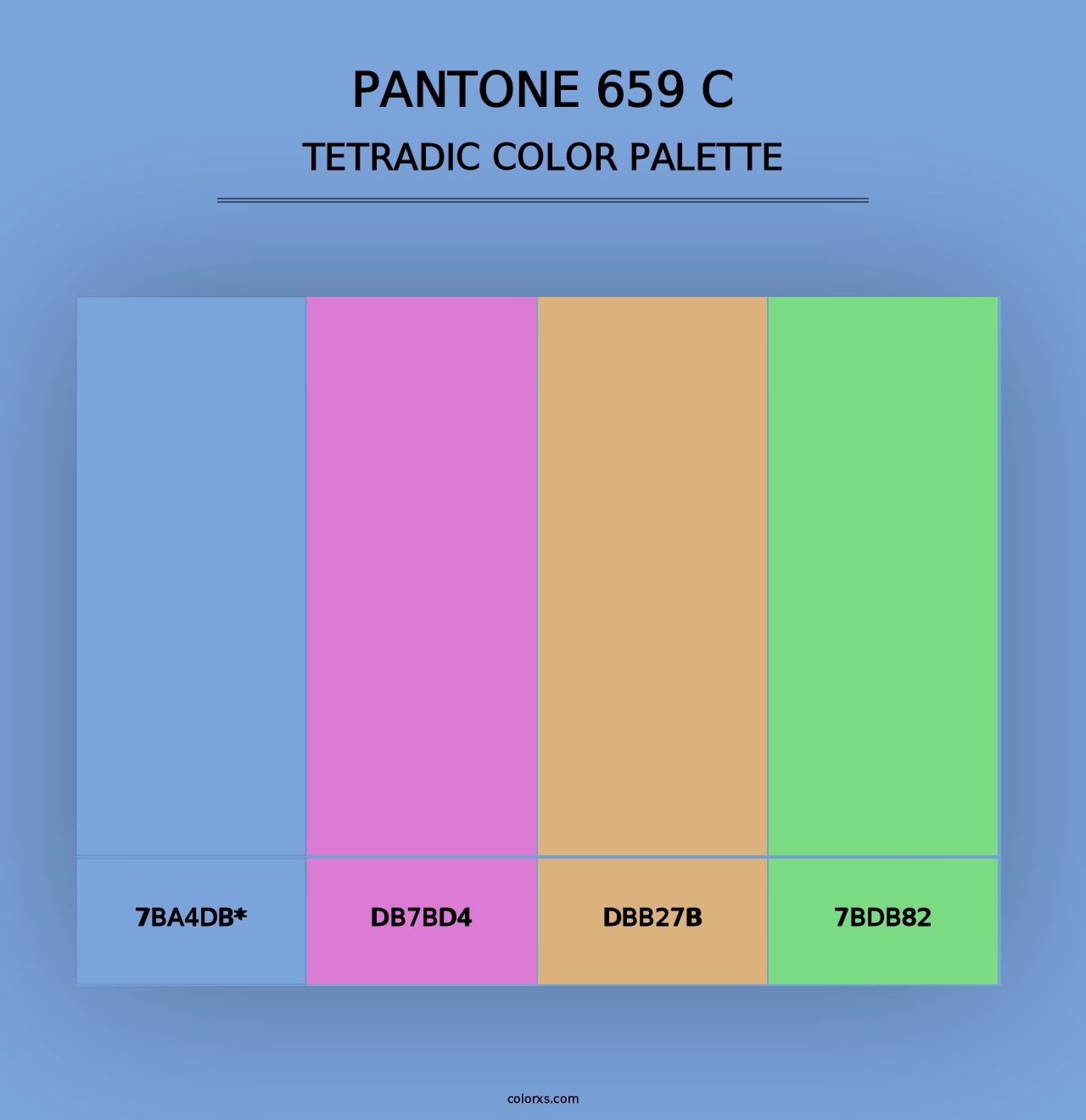 PANTONE 659 C - Tetradic Color Palette