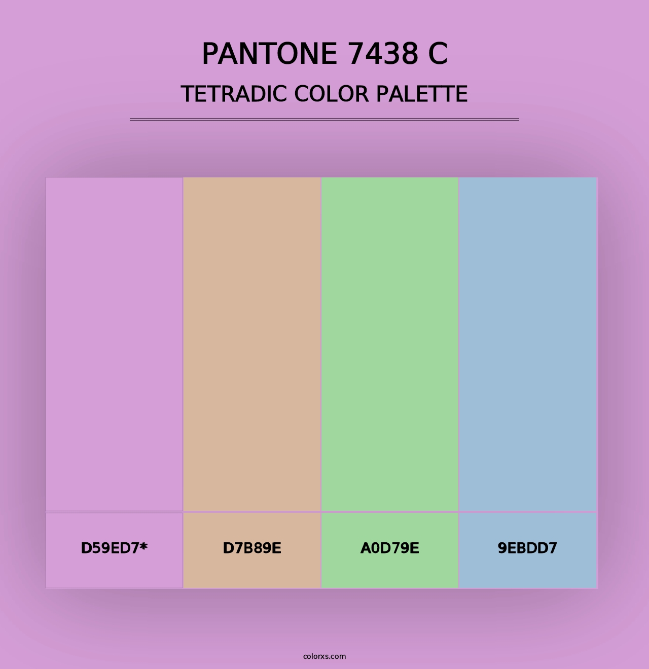 PANTONE 7438 C - Tetradic Color Palette