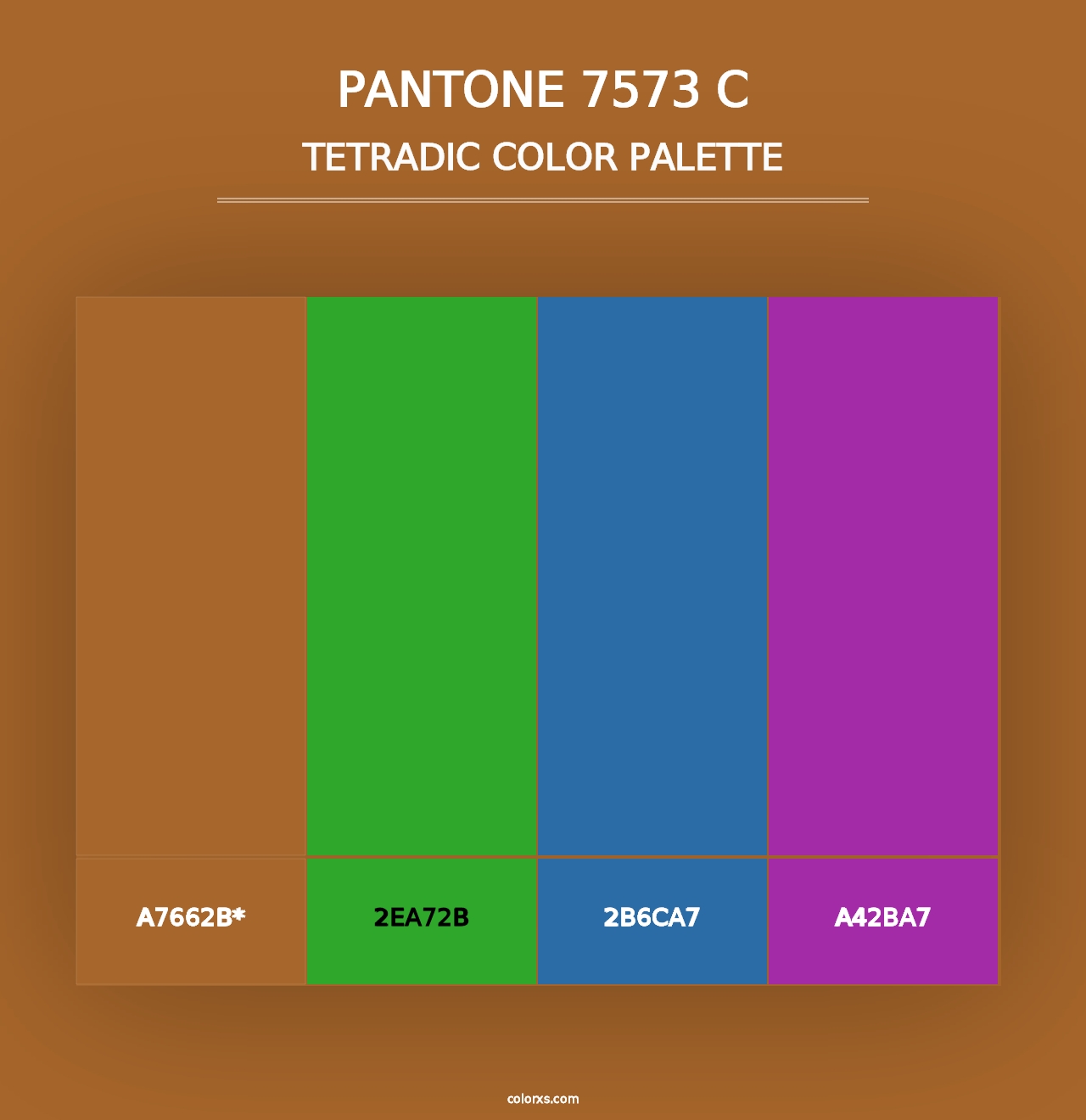 PANTONE 7573 C - Tetradic Color Palette