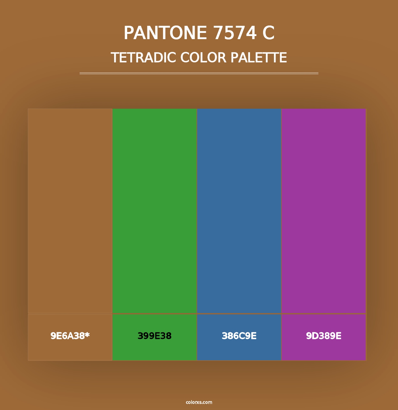 PANTONE 7574 C - Tetradic Color Palette