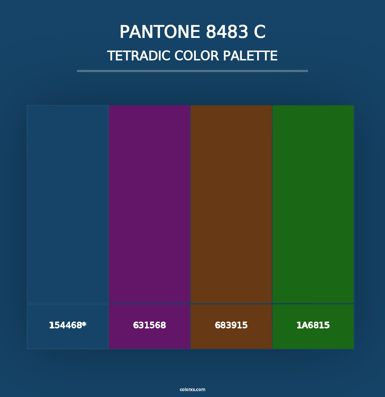 PANTONE 8483 C - Tetradic Color Palette