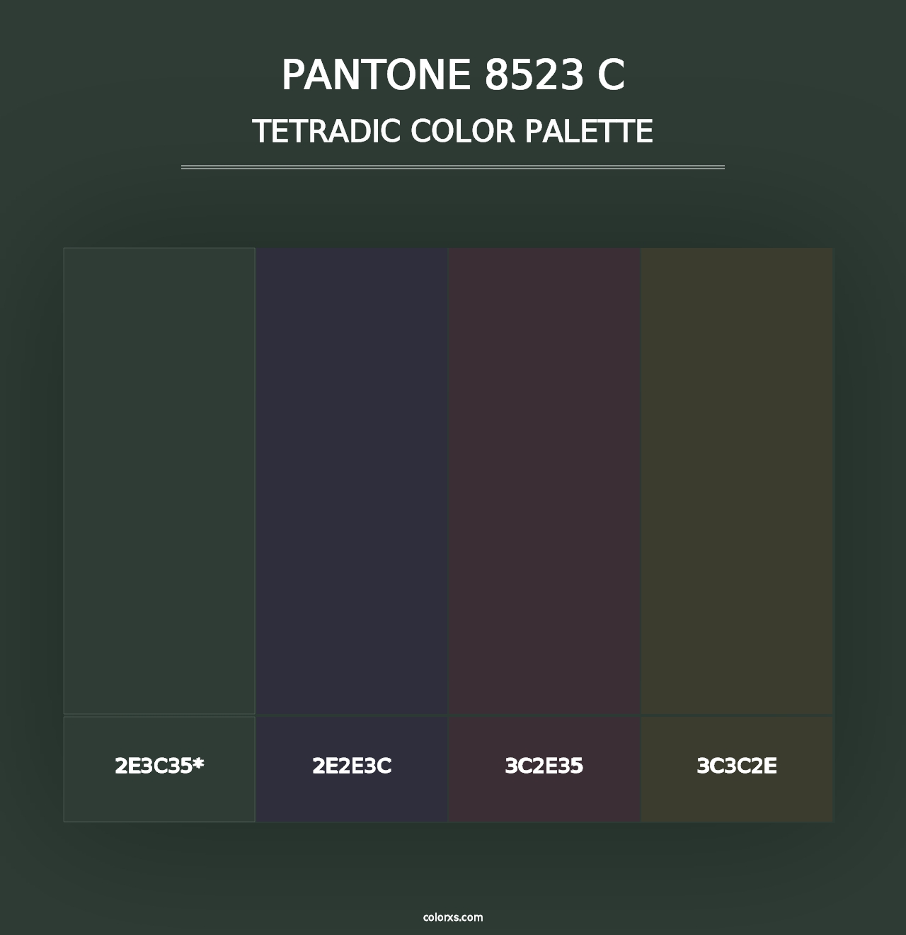 PANTONE 8523 C - Tetradic Color Palette